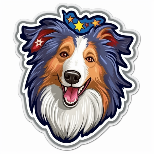 Shetland Sheepdog Dog Vinyl Decal Sticker for Car, Laptop, Tumbler and more # 007293