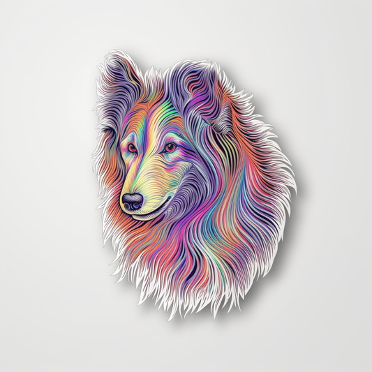 Shetland Sheepdog Dog Vinyl Decal Sticker for Car, Laptop, Tumbler and more # 007296