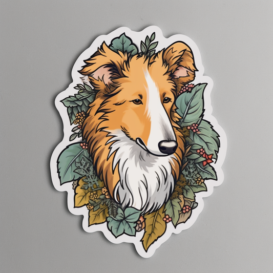 Shetland Sheepdog Dog Vinyl Decal Sticker for Car, Laptop, Tumbler and more # 007306