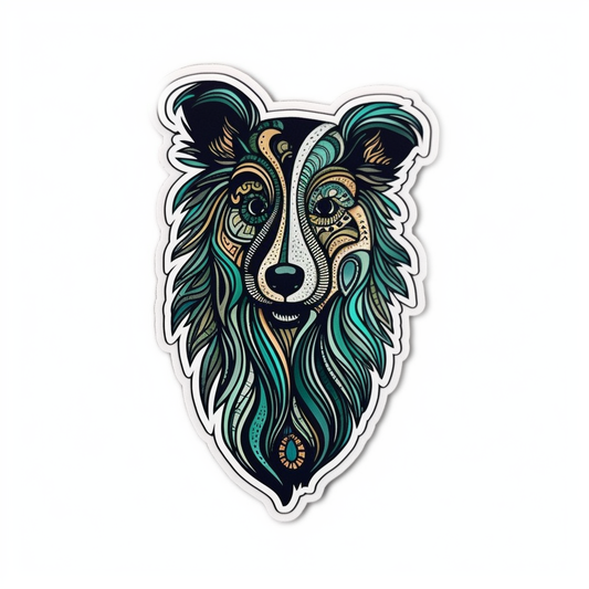 Shetland Sheepdog Dog Vinyl Decal Sticker for Car, Laptop, Tumbler and more # 007278
