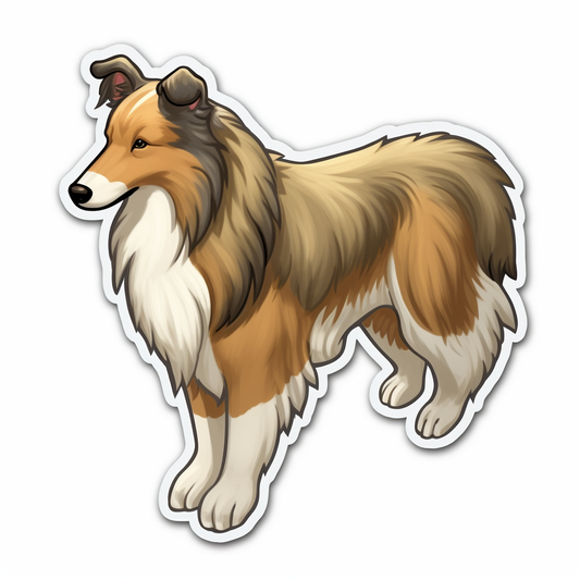 Shetland Sheepdog Dog Vinyl Decal Sticker for Car, Laptop, Tumbler and more # 007283