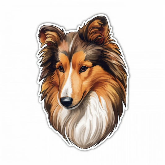 Shetland Sheepdog Dog Vinyl Decal Sticker for Car, Laptop, Tumbler and more # 007269