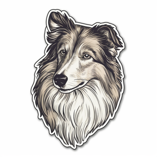 Shetland Sheepdog Dog Vinyl Decal Sticker for Car, Laptop, Tumbler and more # 007285
