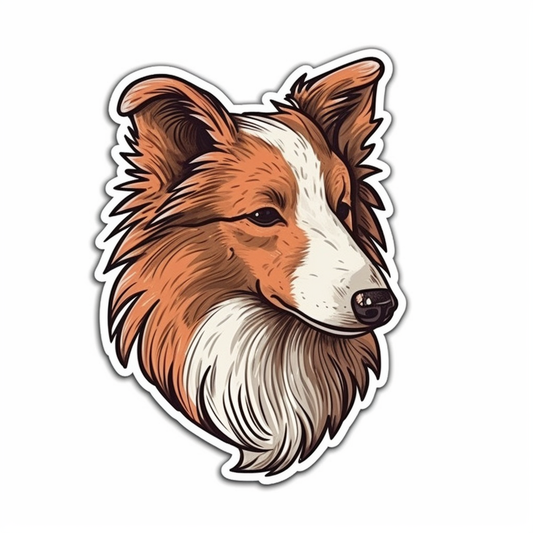 Shetland Sheepdog Dog Vinyl Decal Sticker for Car, Laptop, Tumbler and more # 007287