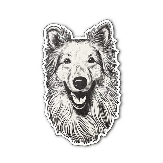 Shetland Sheepdog Dog Vinyl Decal Sticker for Car, Laptop, Tumbler and more # 007286