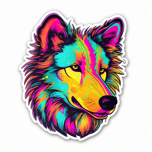 Shetland Sheepdog Dog Vinyl Decal Sticker for Car, Laptop, Tumbler and more # 007314