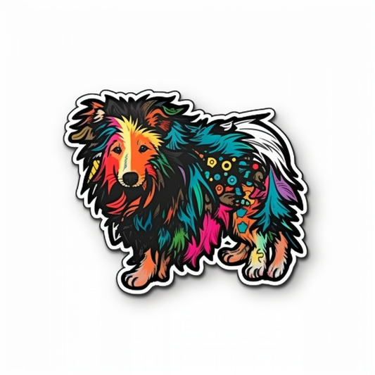 Shetland Sheepdog Dog Vinyl Decal Sticker for Car, Laptop, Tumbler and more # 007317