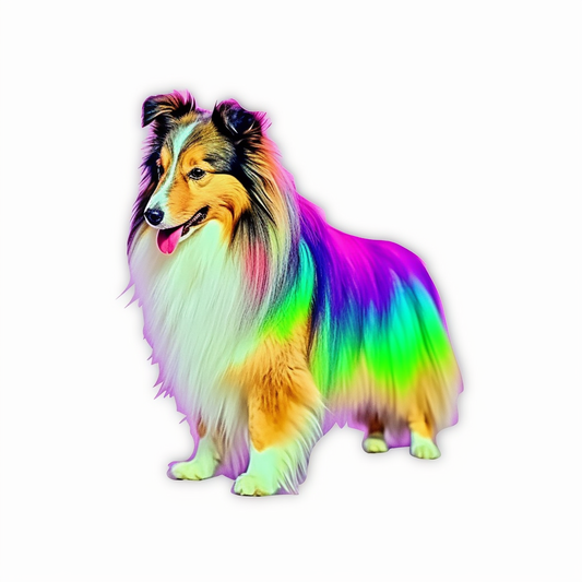 Shetland Sheepdog Dog Vinyl Decal Sticker for Car, Laptop, Tumbler and more # 007336