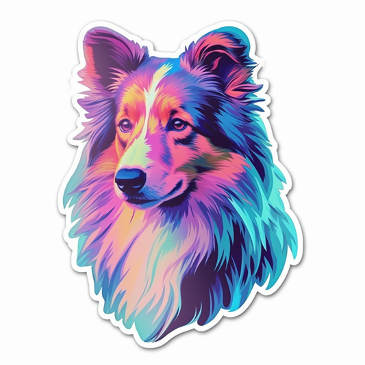 Shetland Sheepdog Dog Vinyl Decal Sticker for Car, Laptop, Tumbler and more # 007330