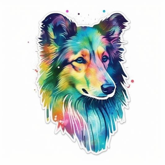 Shetland Sheepdog Dog Vinyl Decal Sticker for Car, Laptop, Tumbler and more # 007332