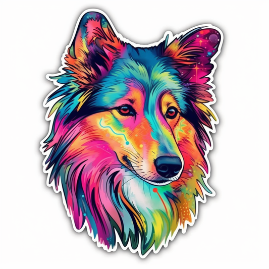 Shetland Sheepdog Dog Vinyl Decal Sticker for Car, Laptop, Tumbler and more # 007339