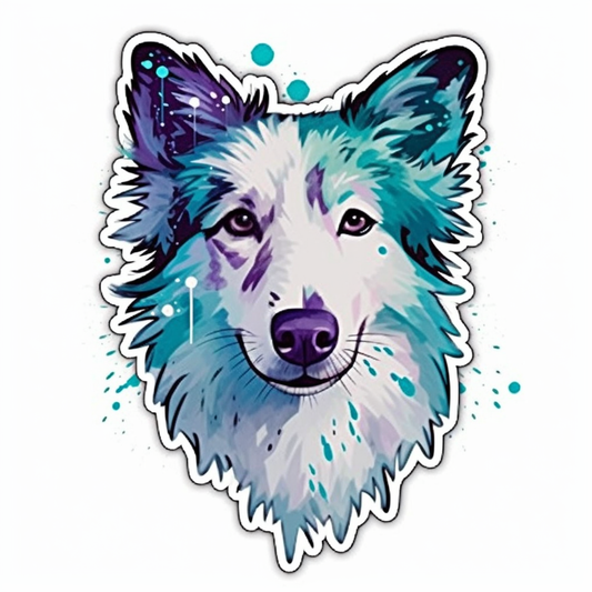 Shetland Sheepdog Dog Vinyl Decal Sticker for Car, Laptop, Tumbler and more # 007331