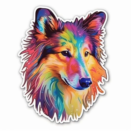 Shetland Sheepdog Dog Vinyl Decal Sticker for Car, Laptop, Tumbler and more # 007333