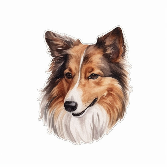 Shetland Sheepdog Dog Vinyl Decal Sticker for Car, Laptop, Tumbler and more # 007334