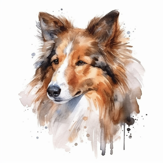 Shetland Sheepdog Dog Vinyl Decal Sticker for Car, Laptop, Tumbler and more # 007350