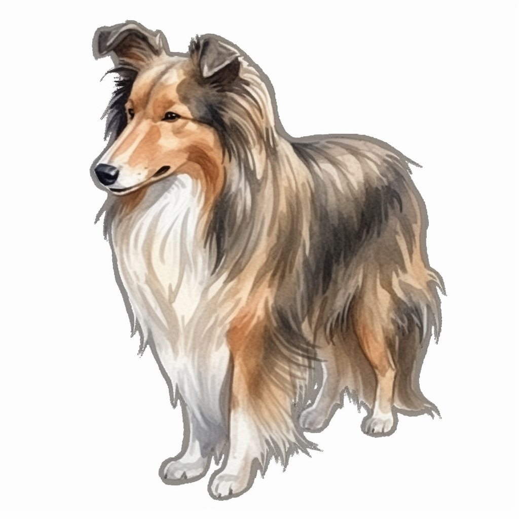 Shetland Sheepdog Dog Vinyl Decal Sticker for Car, Laptop, Tumbler and more # 007354