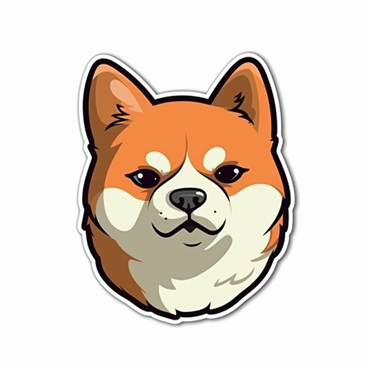 Shiba Inu Dog Vinyl Decal Sticker for Car, Laptop, Tumbler and more # 001602