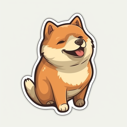 Shiba Inu Dog Vinyl Decal Sticker for Car, Laptop, Tumbler and more # 001609