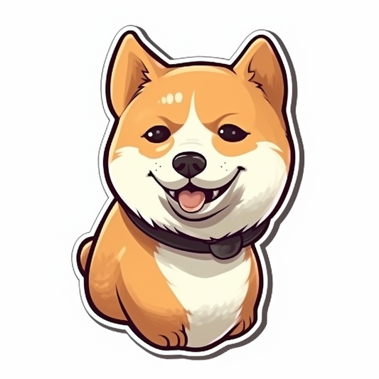 Shiba Inu Dog Vinyl Decal Sticker for Car, Laptop, Tumbler and more # 001606