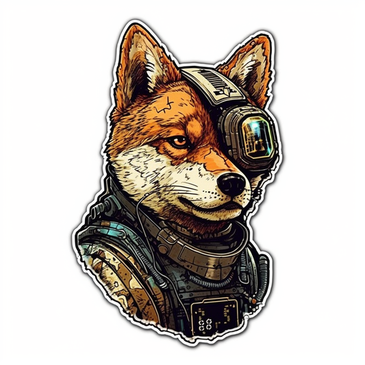 Shiba Inu Dog Vinyl Decal Sticker for Car, Laptop, Tumbler and more # 001616
