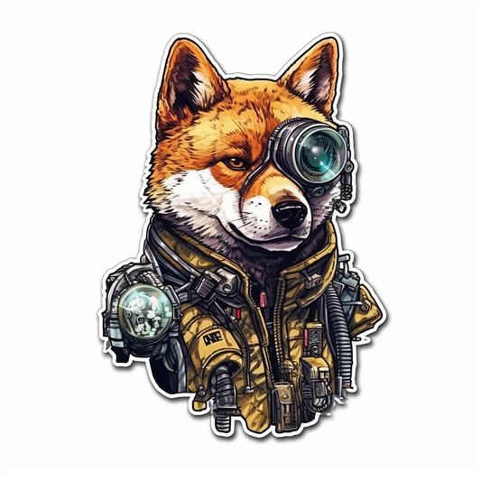 Shiba Inu Dog Vinyl Decal Sticker for Car, Laptop, Tumbler and more # 001615
