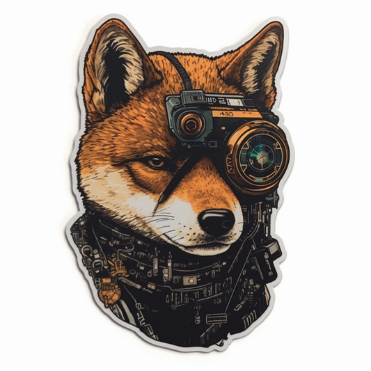 Shiba Inu Dog Vinyl Decal Sticker for Car, Laptop, Tumbler and more # 001613
