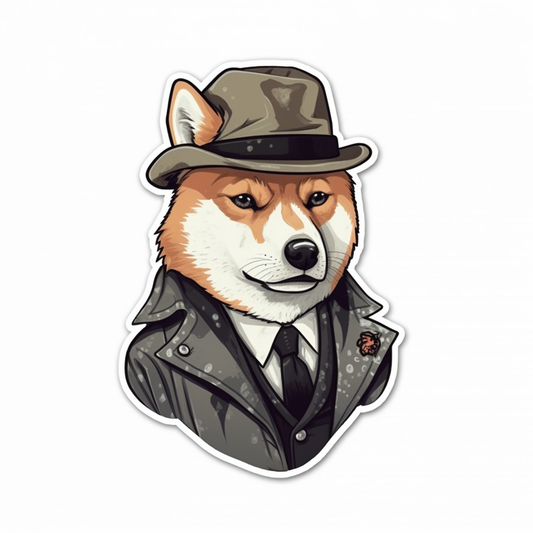 Shiba Inu Dog Vinyl Decal Sticker for Car, Laptop, Tumbler and more # 001630