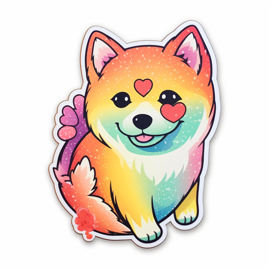 Shiba Inu Dog Vinyl Decal Sticker for Car, Laptop, Tumbler and more # 001638