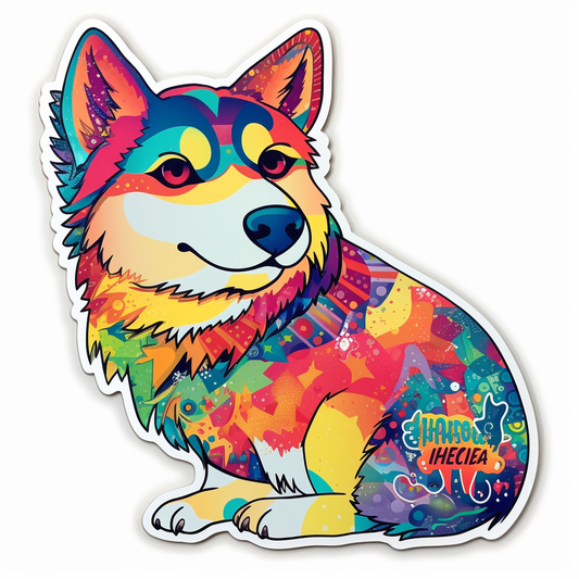 Shiba Inu Dog Vinyl Decal Sticker for Car, Laptop, Tumbler and more # 001636