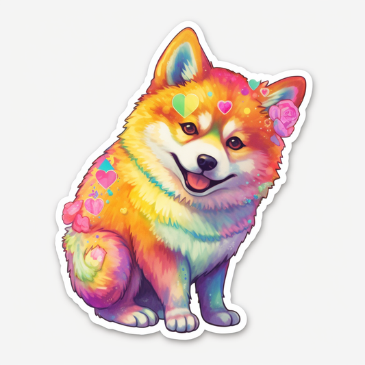 Shiba Inu Dog Vinyl Decal Sticker for Car, Laptop, Tumbler and more # 001640