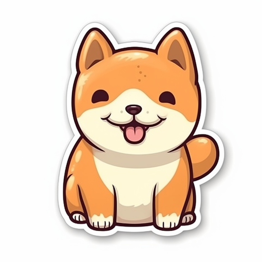 Shiba Inu Dog Vinyl Decal Sticker for Car, Laptop, Tumbler and more # 001643