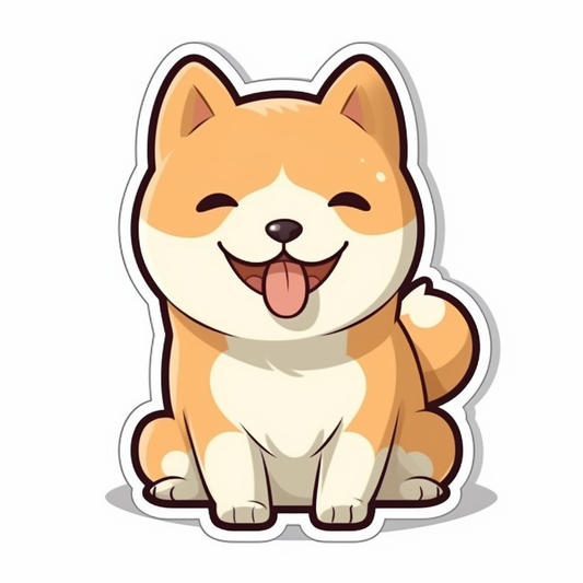 Shiba Inu Dog Vinyl Decal Sticker for Car, Laptop, Tumbler and more # 001644