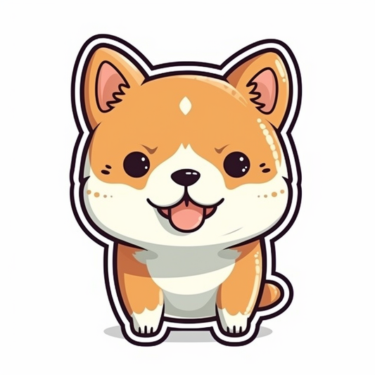 Shiba Inu Dog Vinyl Decal Sticker for Car, Laptop, Tumbler and more # 001646
