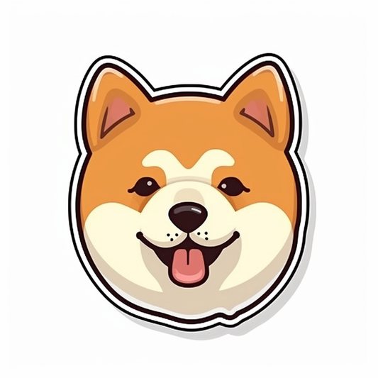 Shiba Inu Dog Vinyl Decal Sticker for Car, Laptop, Tumbler and more # 001649
