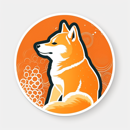 Shiba Inu Dog Vinyl Decal Sticker for Car, Laptop, Tumbler and more # 001657