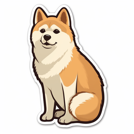 Shiba Inu Dog Vinyl Decal Sticker for Car, Laptop, Tumbler and more # 001660