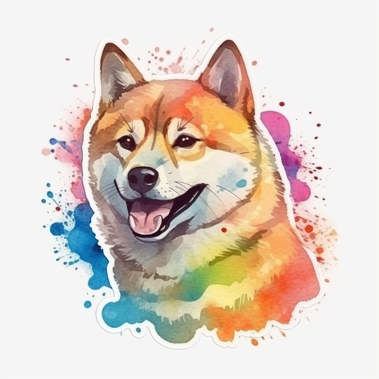 Shiba Inu Dog Vinyl Decal Sticker for Car, Laptop, Tumbler and more # 001668