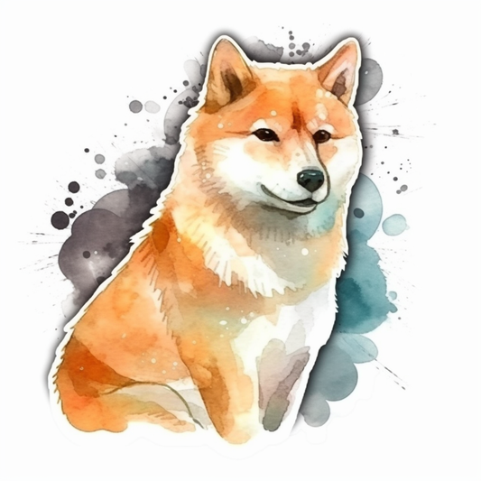 Shiba Inu Dog Vinyl Decal Sticker for Car, Laptop, Tumbler and more # 001670