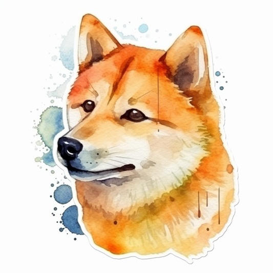 Shiba Inu Dog Vinyl Decal Sticker for Car, Laptop, Tumbler and more # 001662