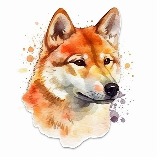Shiba Inu Dog Vinyl Decal Sticker for Car, Laptop, Tumbler and more # 001663