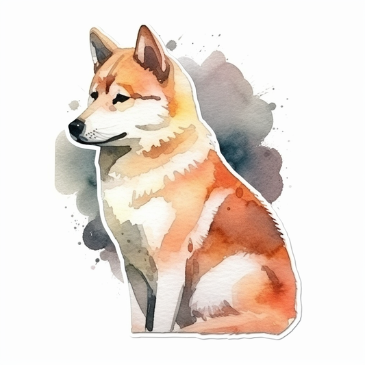 Shiba Inu Dog Vinyl Decal Sticker for Car, Laptop, Tumbler and more # 001672