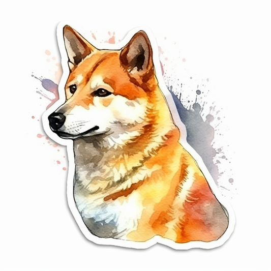 Shiba Inu Dog Vinyl Decal Sticker for Car, Laptop, Tumbler and more # 001667