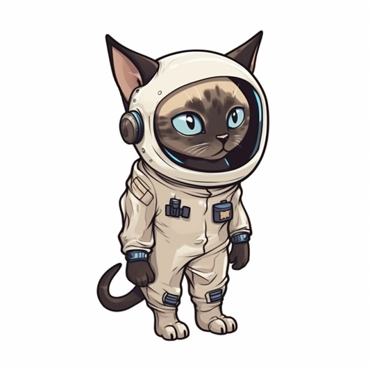 Siamese Cat Vinyl Decal Sticker for Car, Laptop, Tumbler and more # 004165