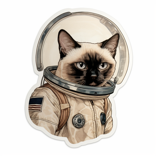 Siamese Cat Vinyl Decal Sticker for Car, Laptop, Tumbler and more # 004161