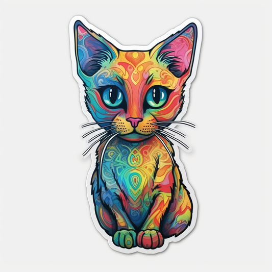 Siamese Cat Vinyl Decal Sticker for Car, Laptop, Tumbler and more # 004178