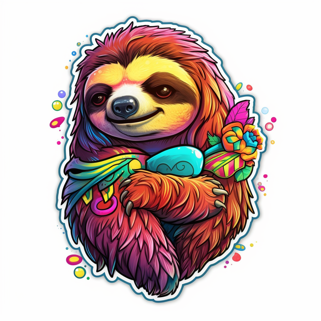 Sloth Vinyl Decal Sticker for Car, Laptop, Tumbler and more # 006029