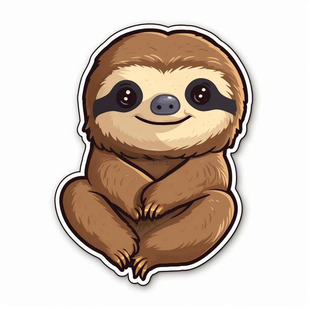 Sloth Vinyl Decal Sticker for Car, Laptop, Tumbler and more # 006036