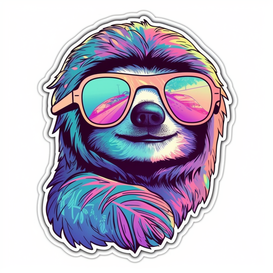 Sloth Vinyl Decal Sticker for Car, Laptop, Tumbler and more # 006043
