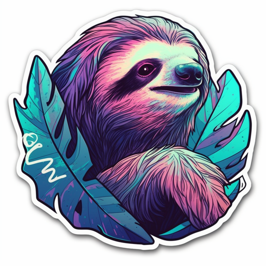 Sloth Vinyl Decal Sticker for Car, Laptop, Tumbler and more # 006024
