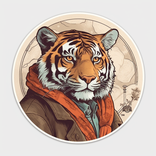 Tiger Vinyl Decal Sticker for Car, Laptop, Tumbler and more # 00563